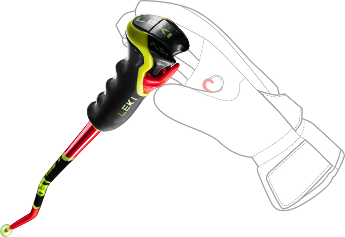 Zjazdové palice LEKI WCR GS 3D Red - 2025/26