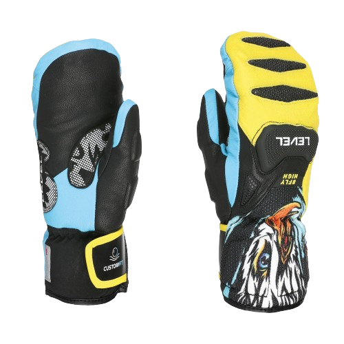 Lyžiarske rukavice Level SQ JR CF Mitt Yellow/Blue - 2025/26
