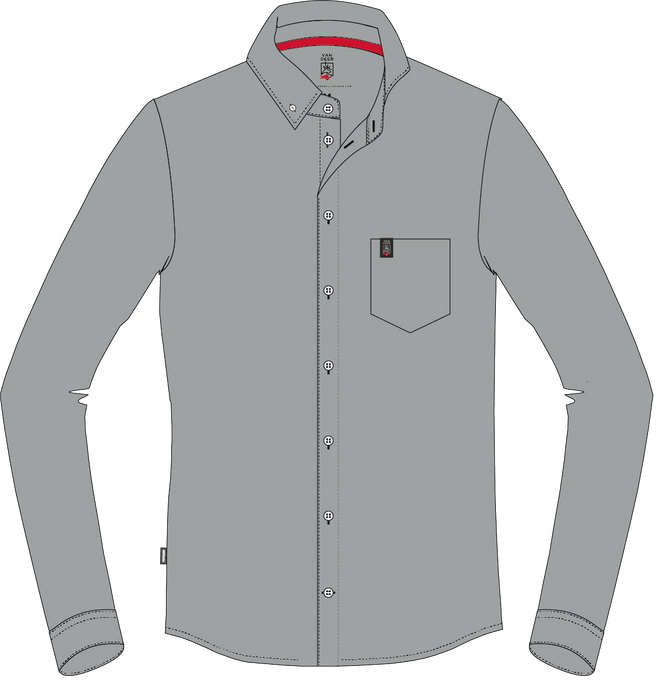 Košeľa Van Deer Casual Shirt Grey - 2024/25