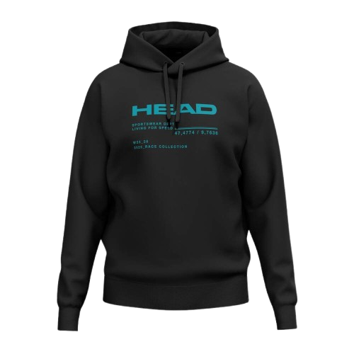 Mikina HEAD Race Hoodie Unisex Black - 2025/26