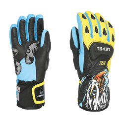Lyžiarske rukavice Level SQ JR CF Yellow/Blue - 2025/26
