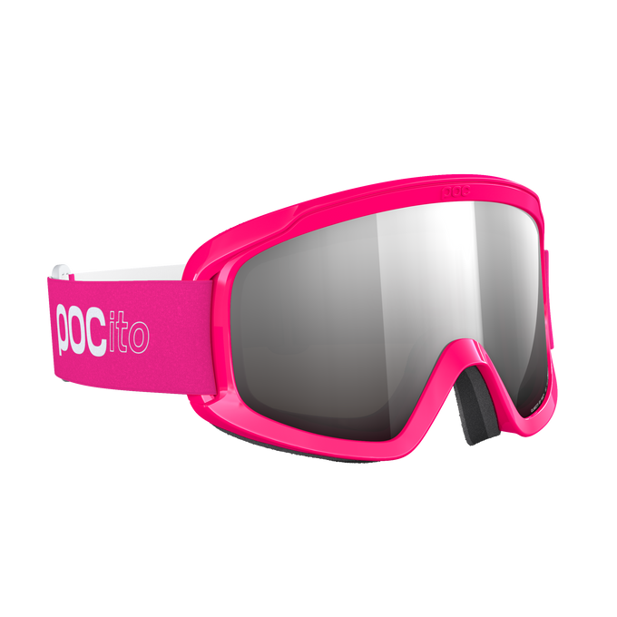 Lyžiarske okuliare POC POCito Opsin Fluorescent Pink/Partly Sunny Silver - 2025/26