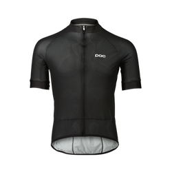 Cyklistický dres POC M's Essential Road Logo Jersey  Uranium Black/Hydrogen White - 2024
