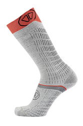 Lyžiarske ponožky Sidas Ski Merino Performance Light Grey/Coral - 2025/26