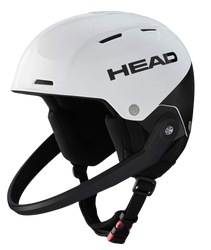 Lyžiarska helma HEAD Team SL White/Black + Chránič čeľuste - 2025/26