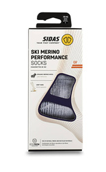Lyžiarske ponožky Sidas Ski Merino Performance Light Grey/Coral - 2025/26