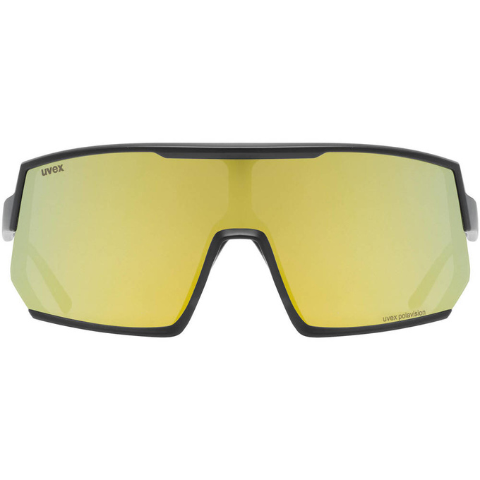 Slnečné okuliare Uvex Sportstyle 235 P - Black Mat/Mirror Yellow - 2023