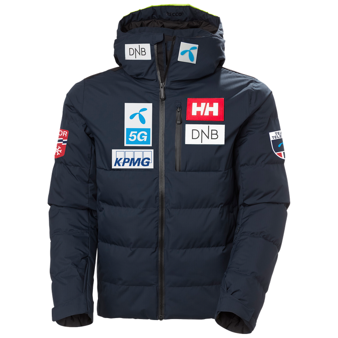 Lyžiarska bunda Helly Hansen Kvitfjell Race Puffy Jacket Navy NSF Team - 2024/25