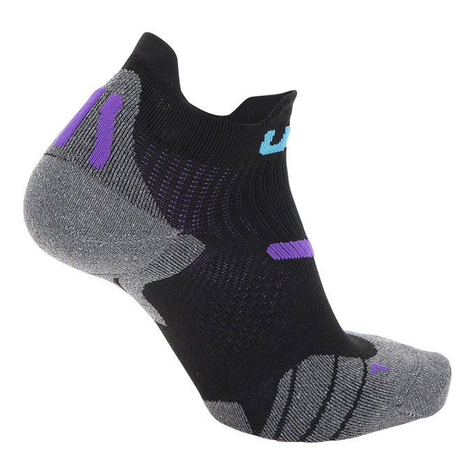Bežecké ponožky UYN Woman Run 2IN Socks Black/Violet