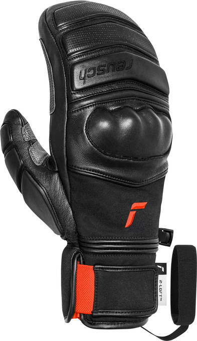 Lyžiarske rukavice Reusch World Champ Mitten Black/Fluo Red - 2025/26