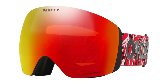 Lyžiarske okuliare Oakley Flight Deck L Red Eddie/Prizm Snow Torch Iridium - 2025/26