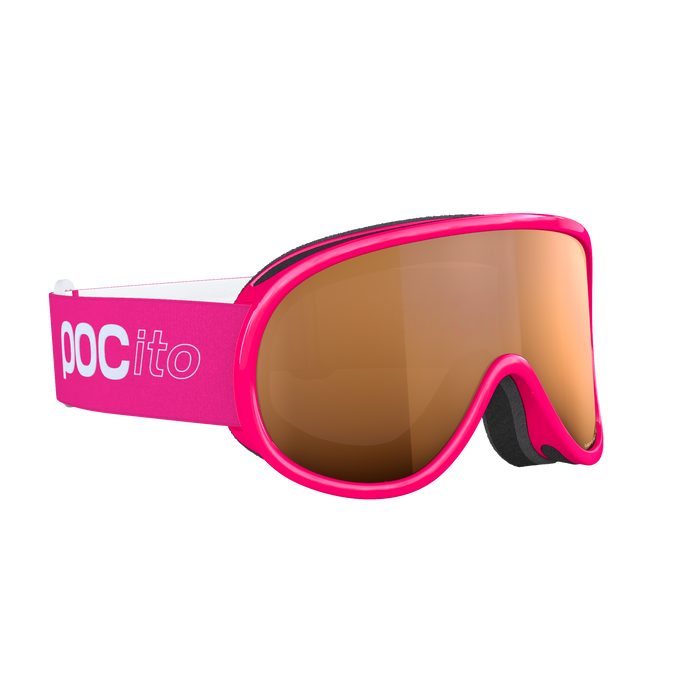 Lyžiarske okuliare POC Pocito Retina Fluorescent Pink/Partly Sunny Light Orange - 2025/26