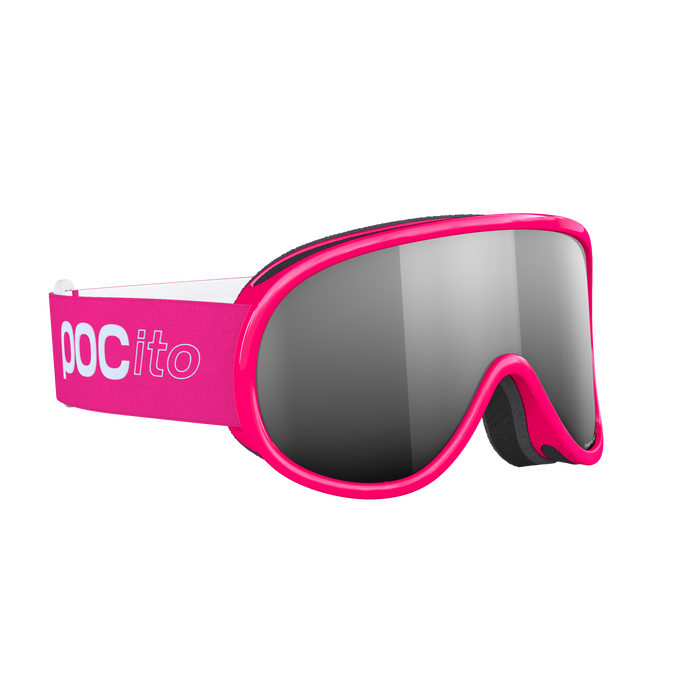 Lyžiarske okuliare POC Pocito Retina Fluorescent Pink/Partly Sunny Silver - 2025/26
