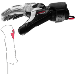 Lyžiarske rukavice LEKI Griffin Pro 3D White/Black - 2025/26