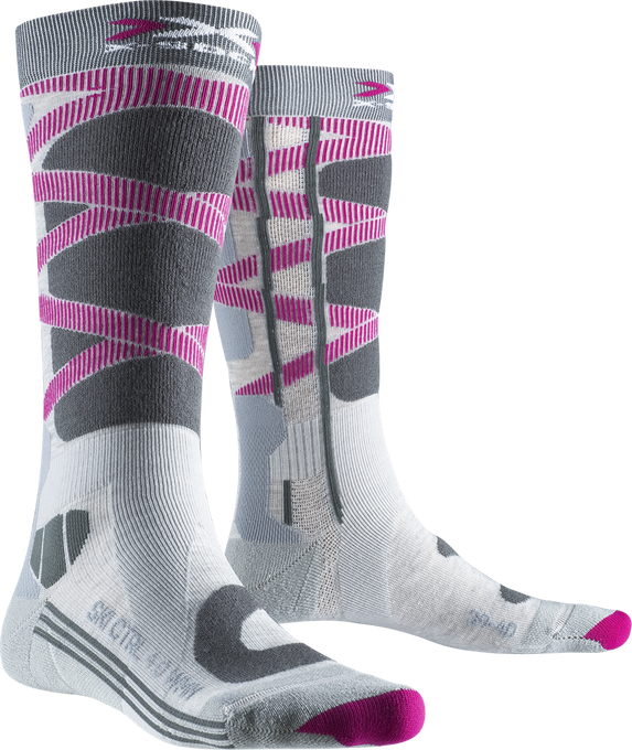 Lyžiarske ponožky X-socks Ski Control 4.0 WMN Grey Melange/Charcoal - 2024/25