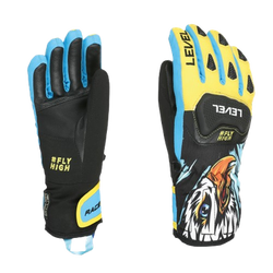 Lyžiarske rukavice Level Race JR Yellow-Blue - 2025/26
