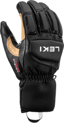 Lyžiarske rukavice LEKI Griffin Pro 3D Black/Tan - 2025/26