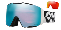 Lyžiarske okuliare Oakley Line Miner Pro L Black White Duality Prizm Sapphire + náhradné zorníky Prizm Torch - 2024/25