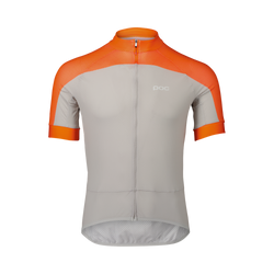 Cyklistický dres POC M's Essential Road Logo Jersey Zink Orange/Granite Grey - 2024