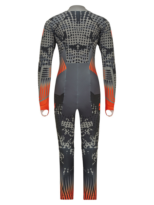 Lyžiarska kombinéza Ziener RCE Racesuit Black Foggy Print Orange Pop - 2024/25