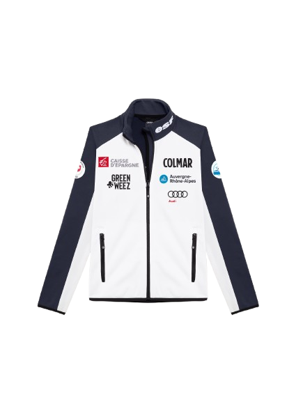 Dámsky polar Colmar Full Zip Stretch Fleece White/Blue - 2025/26