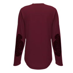 Cyklistický dres Dainese HgROX Jersey Ls WMN Windsor Wine