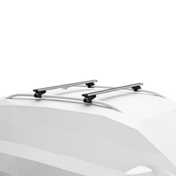 Thule WingBar Evo Roof Bars + Thule Evo Raised Rail Roof Rack Foot Pads 4-pack