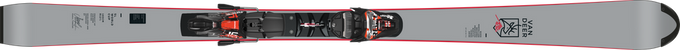 Zjazdové lyže Van Deer SL FIS WC + XComp 16 Black Flo Red - 2025/26