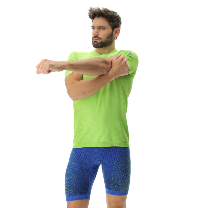 Bežecké tričko UYN Man Running Exceleration OW Shirt SH_SL Lime/Sulphur Spring