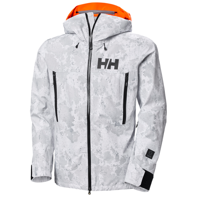 Lyžiarska bunda Helly Hansen Sogn Shell 2.0 Jacket Grey Fog Snow Camo Aop - 2024/25 