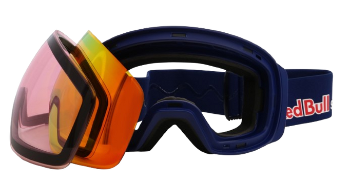 Lyžiarske okuliare Red Bull Spect JON White/Purple With Burgundy Mirror + další sklo - 2024/25