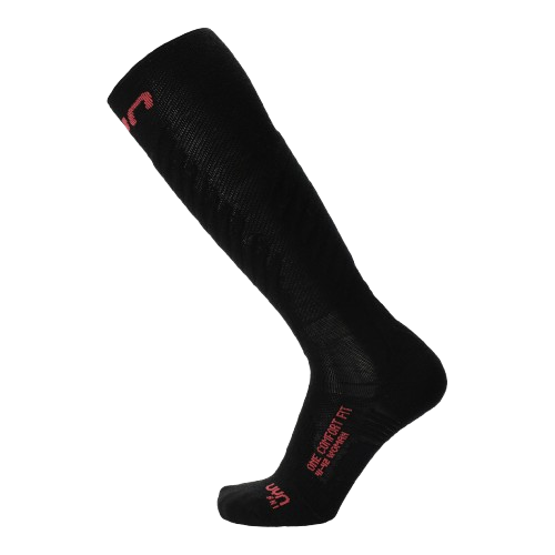 Lyžiarske ponožky UYN Woman Ski One Comfort Fit Black/Pink - 2025/26