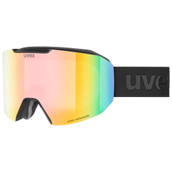 Lyžiarske okuliare Uvex Evidnt ATTRACT V Black Matt/Mirror Rainbow + spare lens - 2025/26