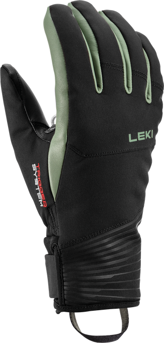 Lyžiarske rukavice LEKI Sparrow 3D Women Black/Dust/Green - 2025/26