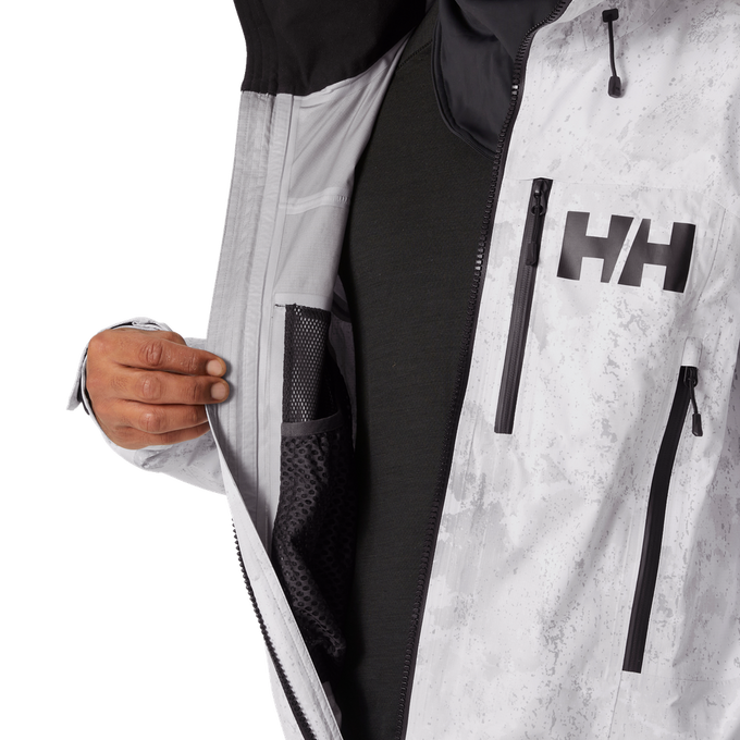 Lyžiarska kombinéza Helly Hansen Chugach Infin Printed Suit Grey Fog Snow Camo Aop - 2024/25