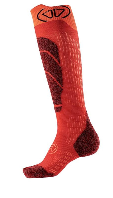 Lyžiarske ponožky Sidas Ski Merino Junior Red/Orange - 2025/26