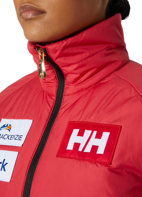 Páperová bunda Helly Hansen World Cup Insulator Jacket Red - 2023/24