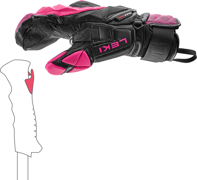 Lyžiarske rukavice LEKI WCR Venom SL 3D Mitt Pink - 2025/26