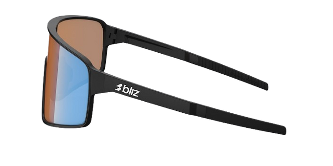 Slnečné okuliare BLIZ P001 Matte Black Frame / Coral/Orange Mirror Blue Lenses