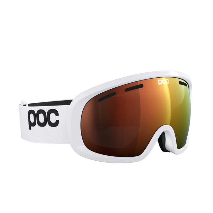 Lyžiarske okuliare POC Fovea Mid Blixten White/Partly Sunny Orange - 2025/26