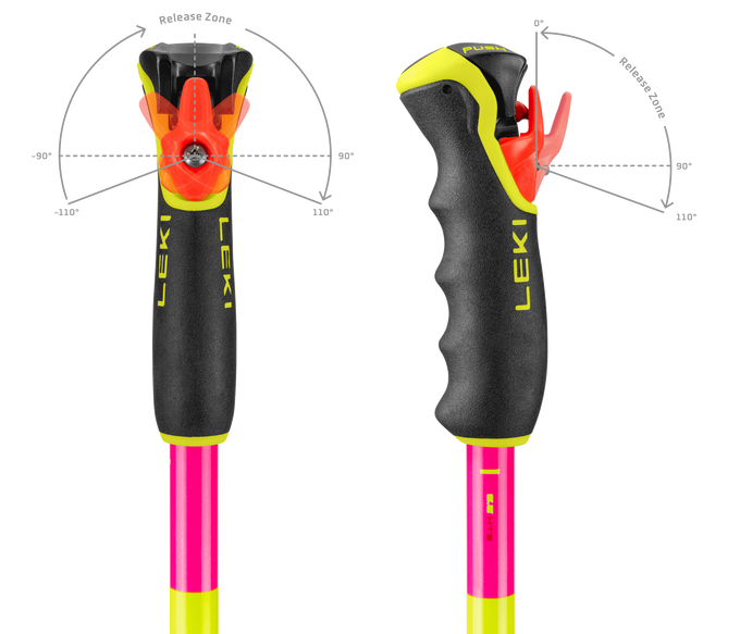 Zjazdové palice LEKI Spitfire 3D Pink - 2025/26