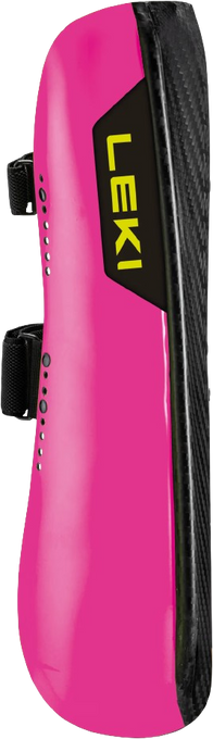 Chrániče holení LEKI Shin Guard Carbon Railroad Race Short Wide Pink - 2025/26