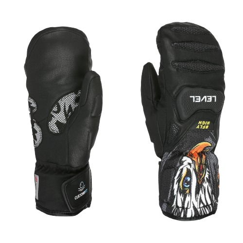 Lyžiarske rukavice Level SQ JR CF Mitt pk Black - 2025/26