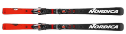 Zjazdové lyže Nordica Dobermann GSJ Plate (komórki) + Marker XComp 12 GW Black Flo Red - 2024/25
