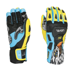 Lyžiarske rukavice Level SQ CF Yellow/Blue - 2025/26