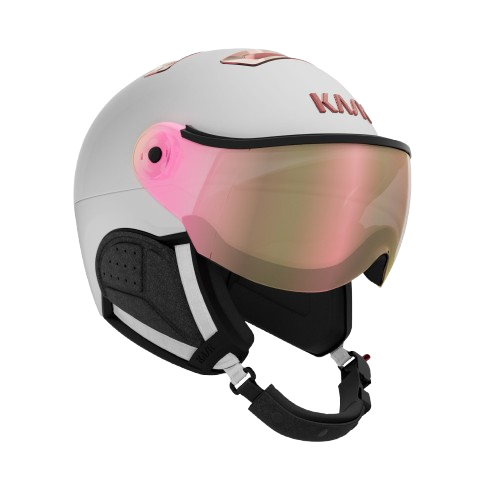 Lyžiarska helma KASK Chrome Visor White/Pink Gold - 2025/26