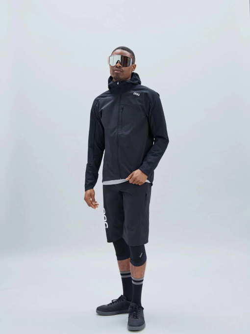 Cyklistická bunda POC Guardian Air Jacket Uranium Black - 2025
