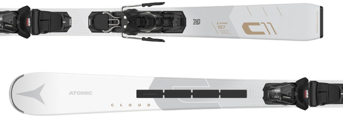 Zjazdové lyže Atomic Cloud C11 Revoshock Light + M 10 GW Black/Gold - 2025/26