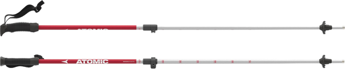 Zjazdové palice Atomic AMT JR Telescopic Red/Silver - 2024/25
