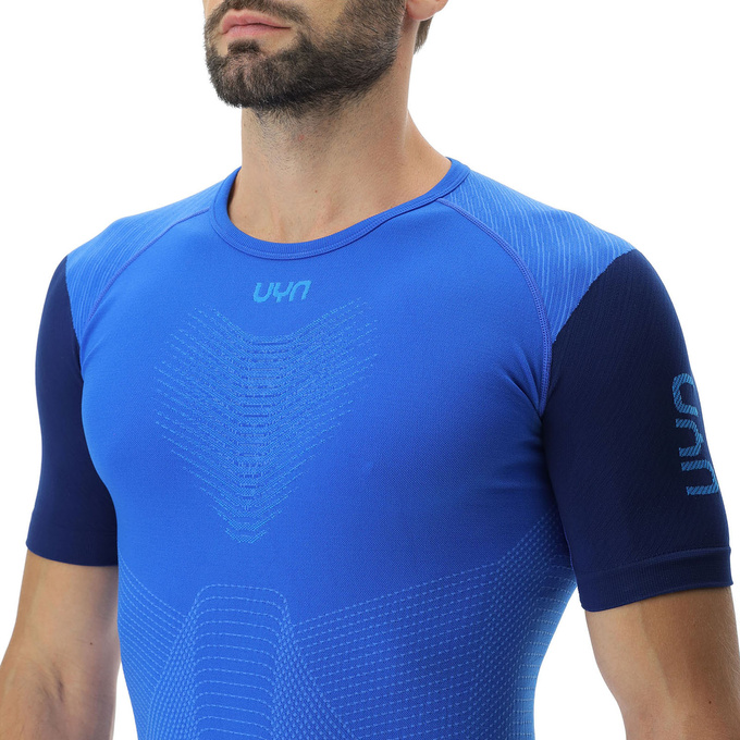 Bežecké tričko UYN Man Running PB42 OW Shirt SH_SL Strong Blue/Peacot